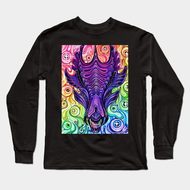 Alien Queen Long Sleeve T-Shirt by Bethaliceart